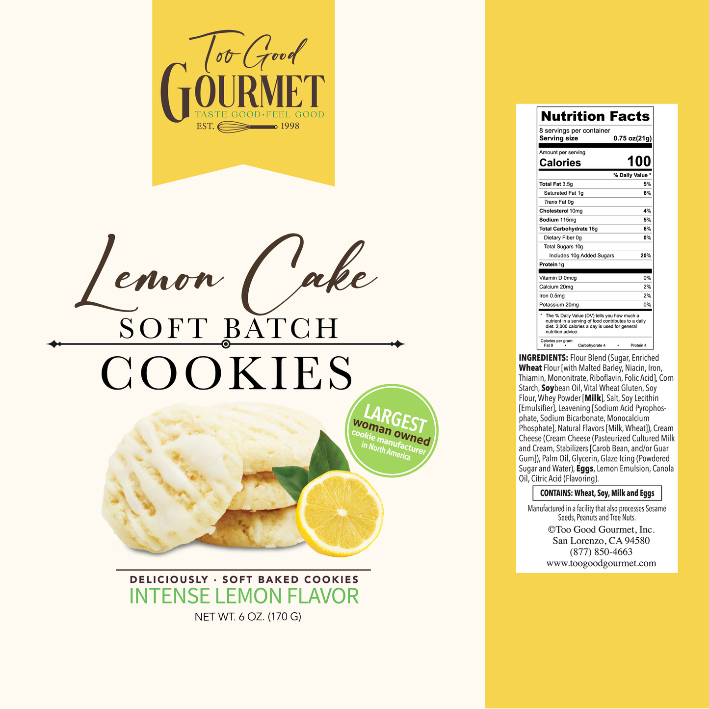 Lemon cake Soft Batch Cookies