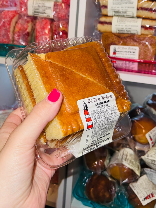 4 Slices or 1 slice of Corn Poundcake (Has the taste of a corn muffin)
